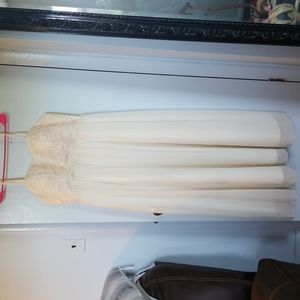 Size 1XL Shein Curve dress with shiny appliques, satin lining with sherr overlay